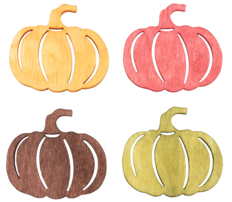 Streuteile Kürbis 4x3,5cm x12